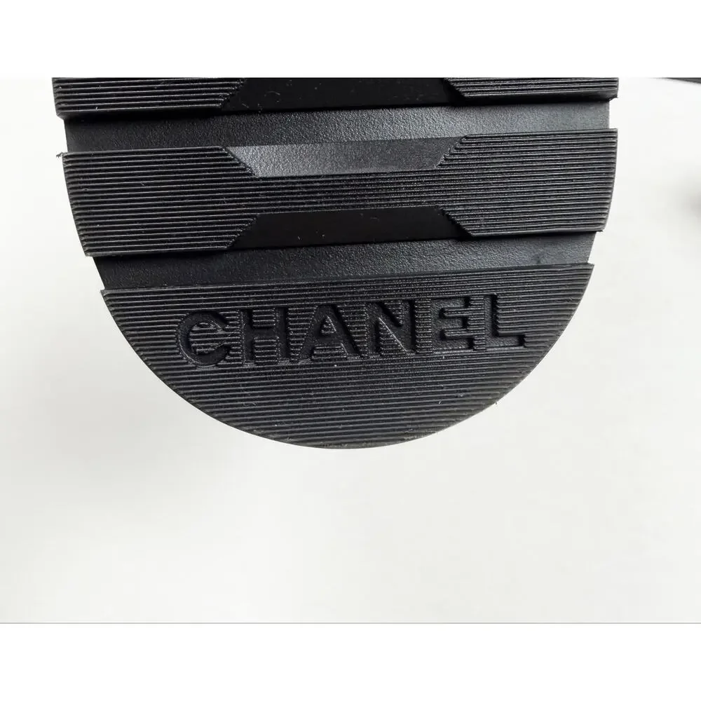 Size 38/8 - Chanel Quilted Leather Combat Boots